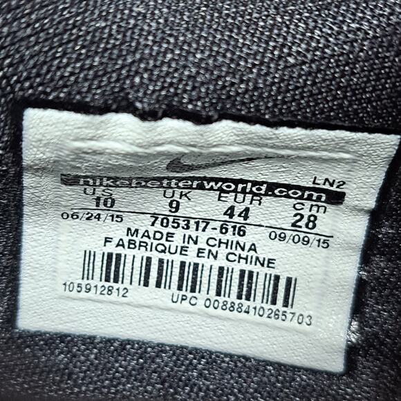 Nike Kobe x 10 Majors 705317-616 University Red Bright Crimson Hot Lava Mens 10 - Picture 9 of 9